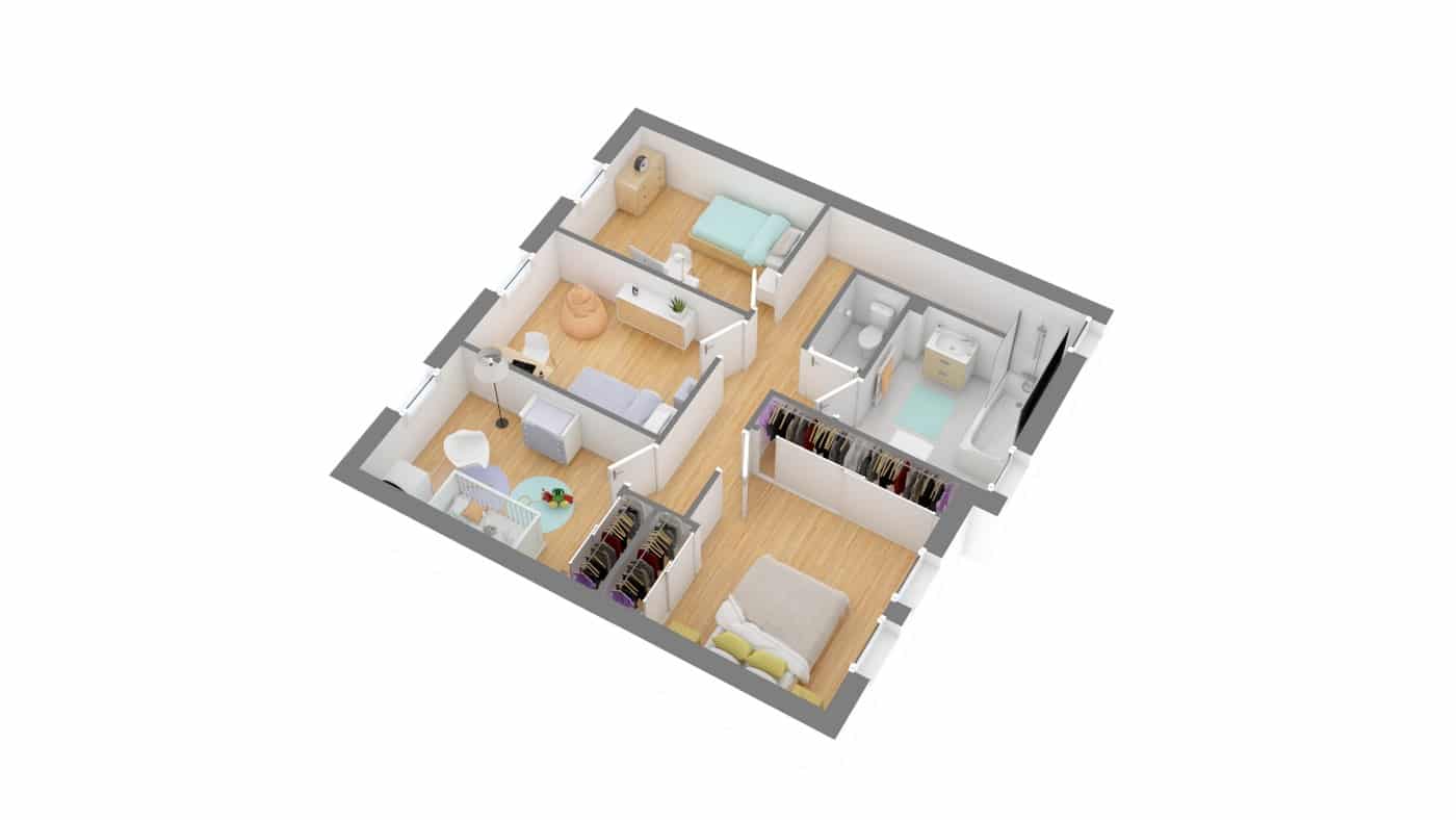 Elysees Ocean plan Maison moderne contemporaine _SYMPHONIE_115-g1-axo_etage