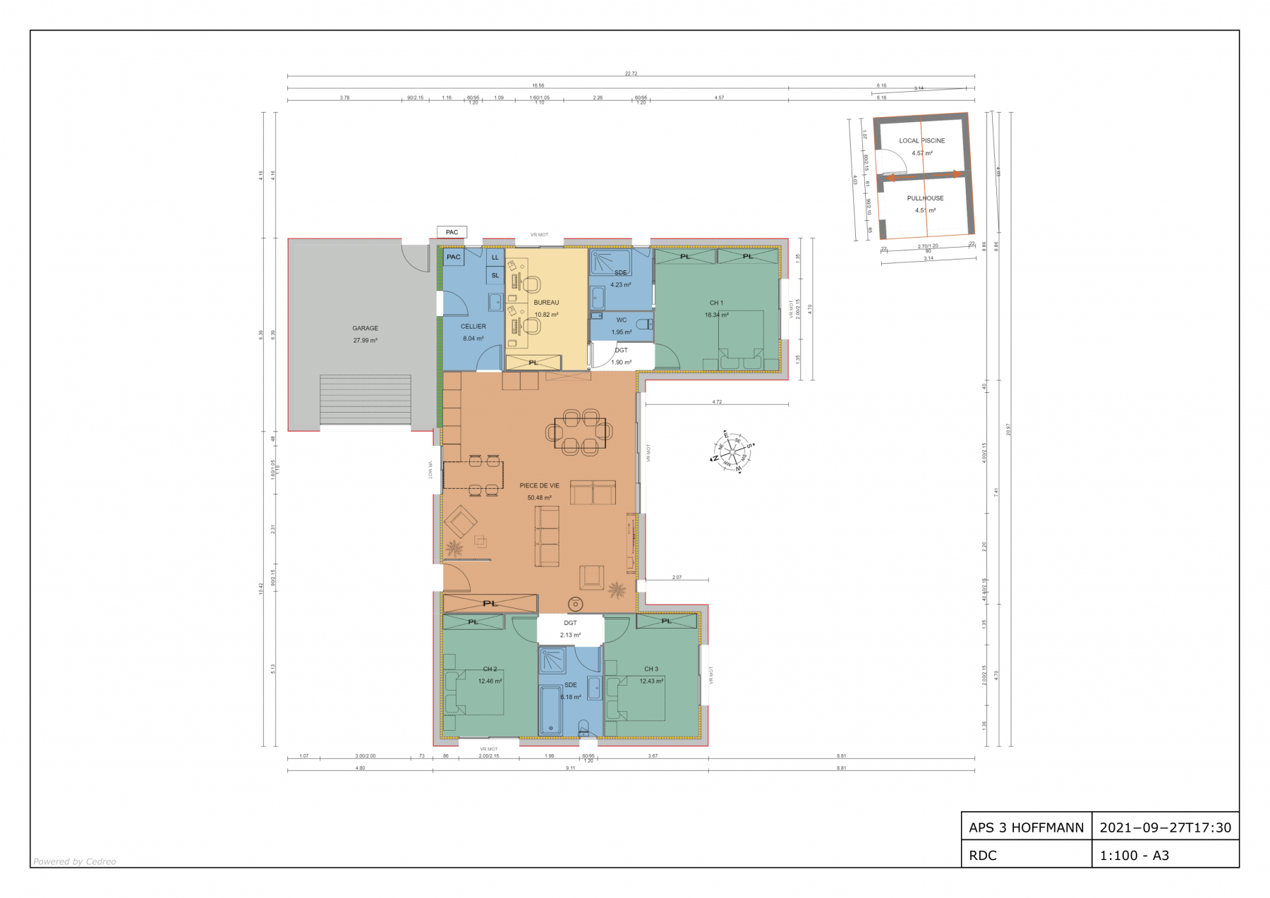 plan du rez de chaussee