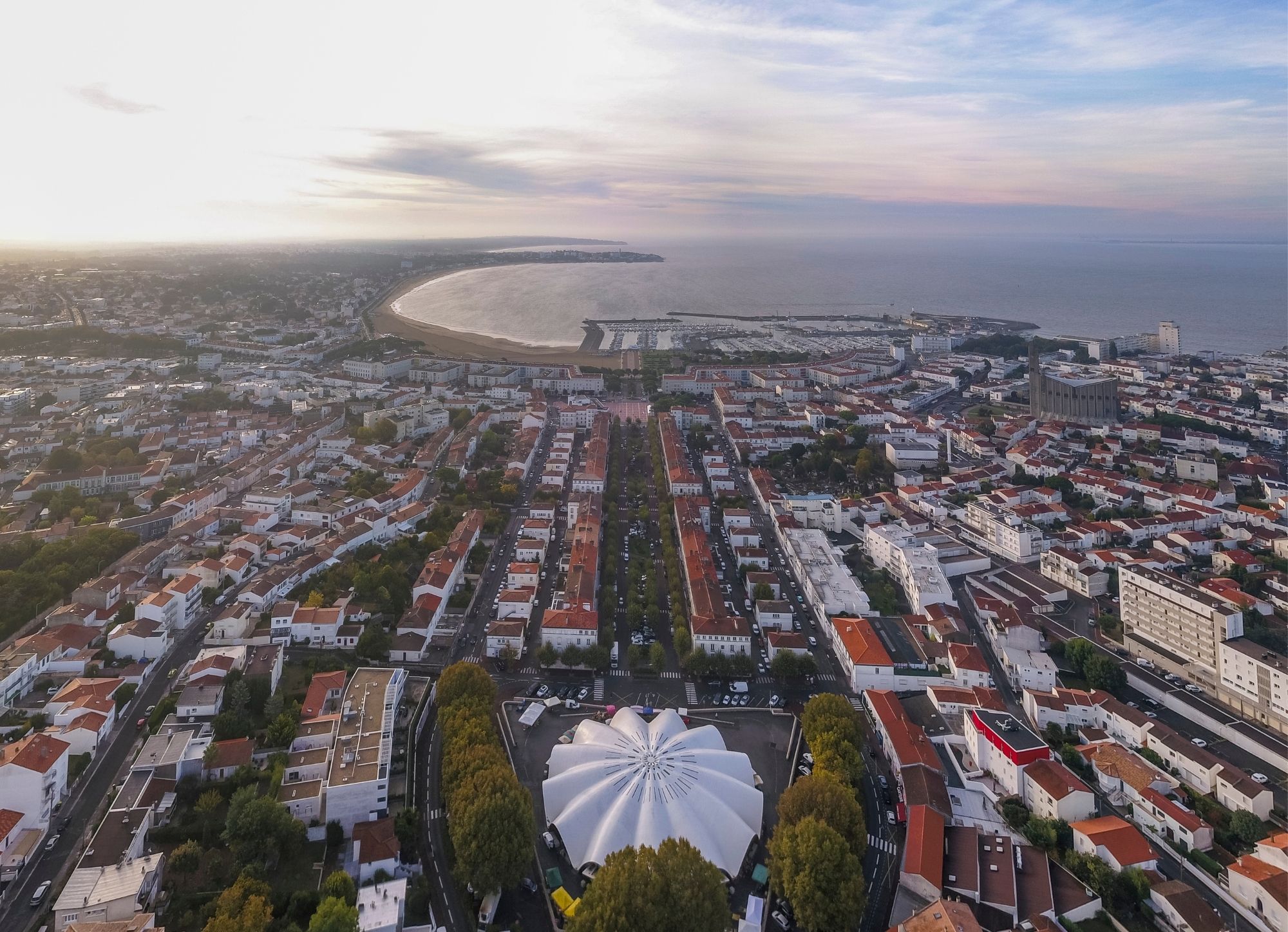 vue aerienne sur royan